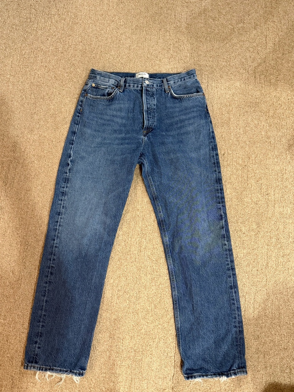Classic Men's Blue Straight-Leg Jeans